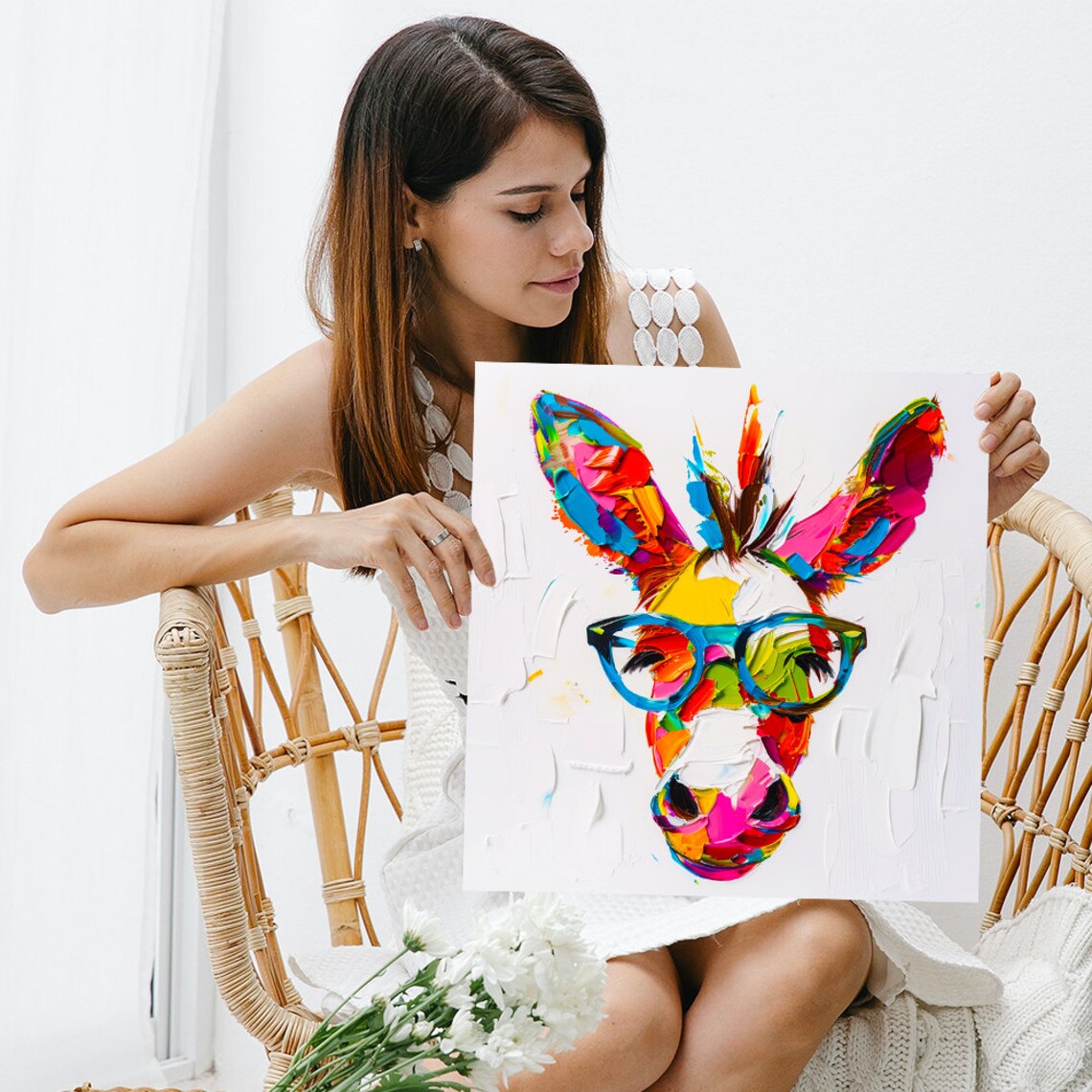 Spectacle Donkey Modern Decor, Living Room Poster - Image 3