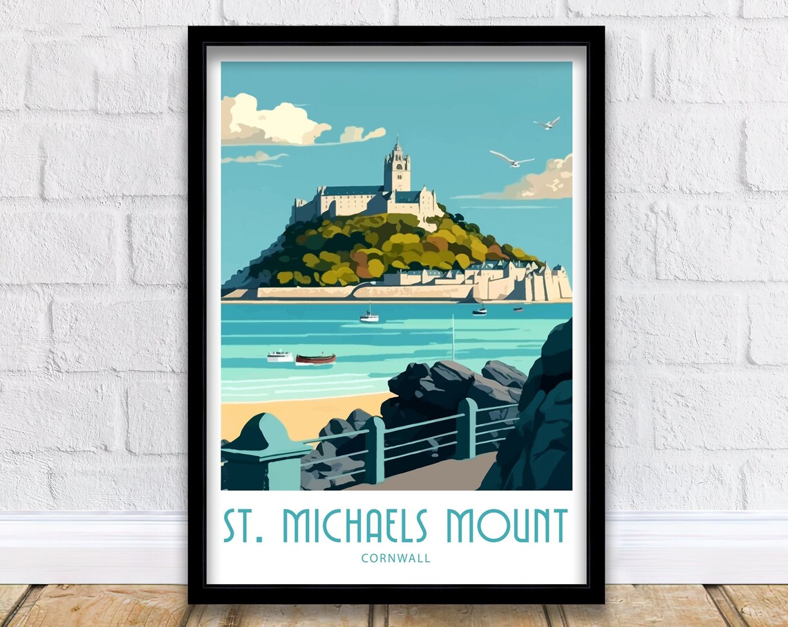 St Michaels Mount Home Decor Poster Print
