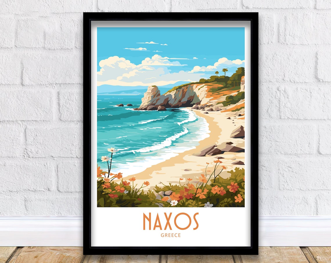 Naxos Travel Print Naxos Greece Poster Home Dcor Naxos Greece Art Print Naxos Greece Room Naxos Greece Gift Decor Naxos Poster Art Gift