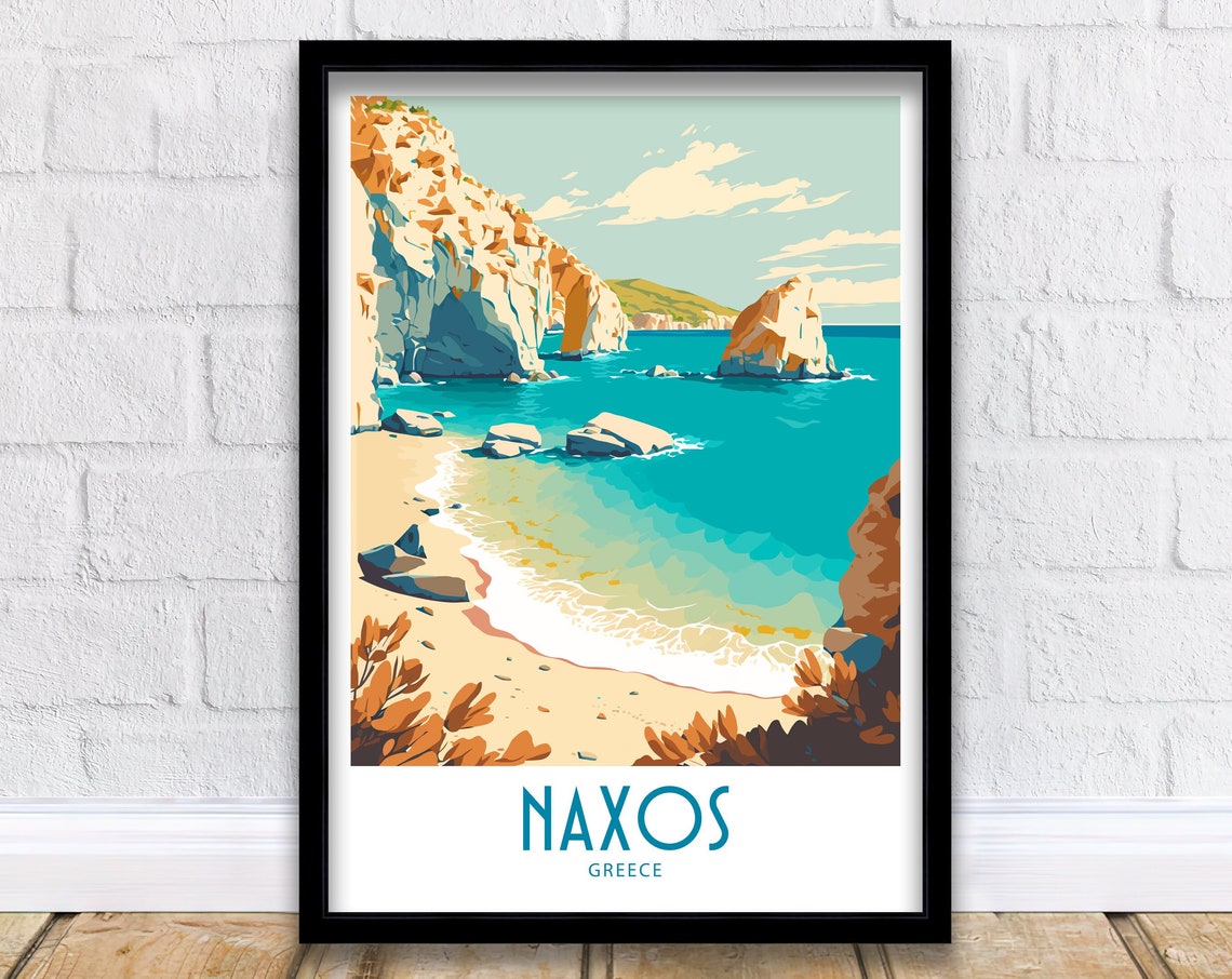 Naxos Travel Print Naxos Greece Poster Home Dcor Naxos Greece Art Print Naxos Greece Room Naxos Greece Gift Decor Naxos Poster Art Gift