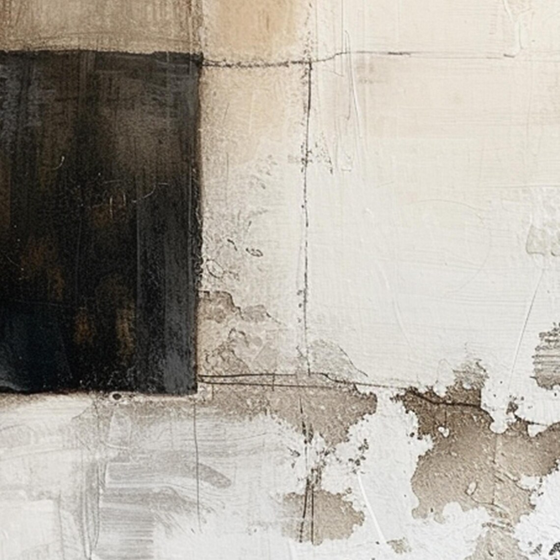 Abstract Oil Painting, Modern Minimalist Wall Art - Image 3