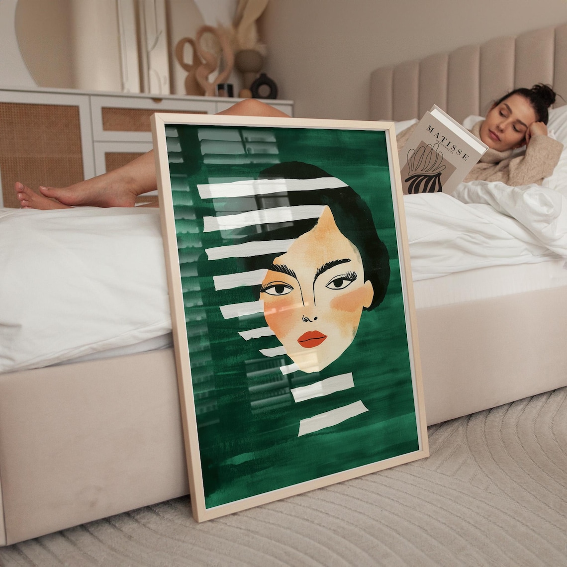 Abstract Portrait, Minimalist Face Illustration - Image 2