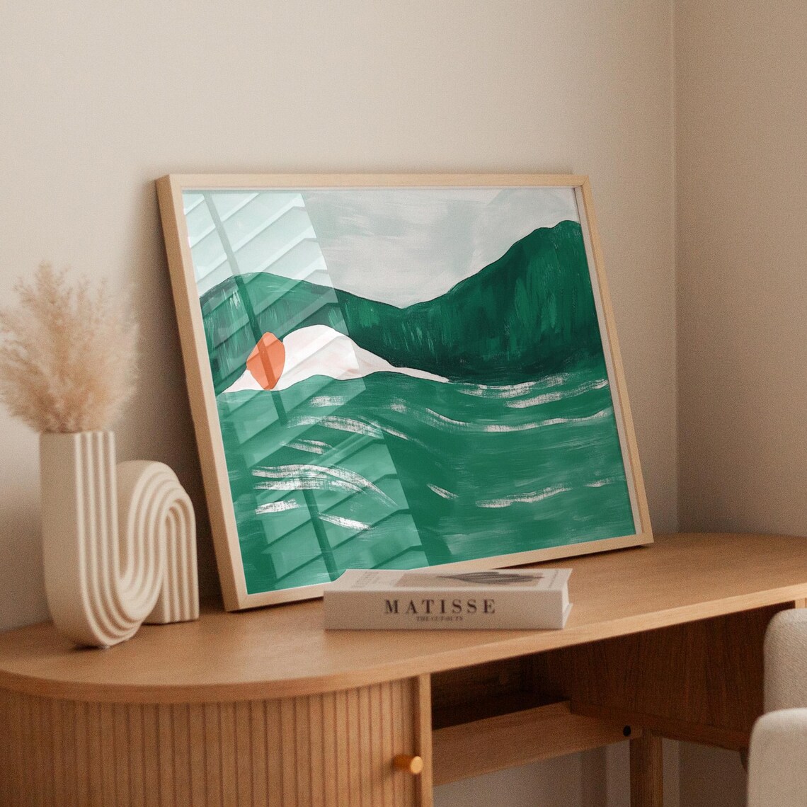 Minimalist Ocean Landscape, Abstract Coastal View - Image 6