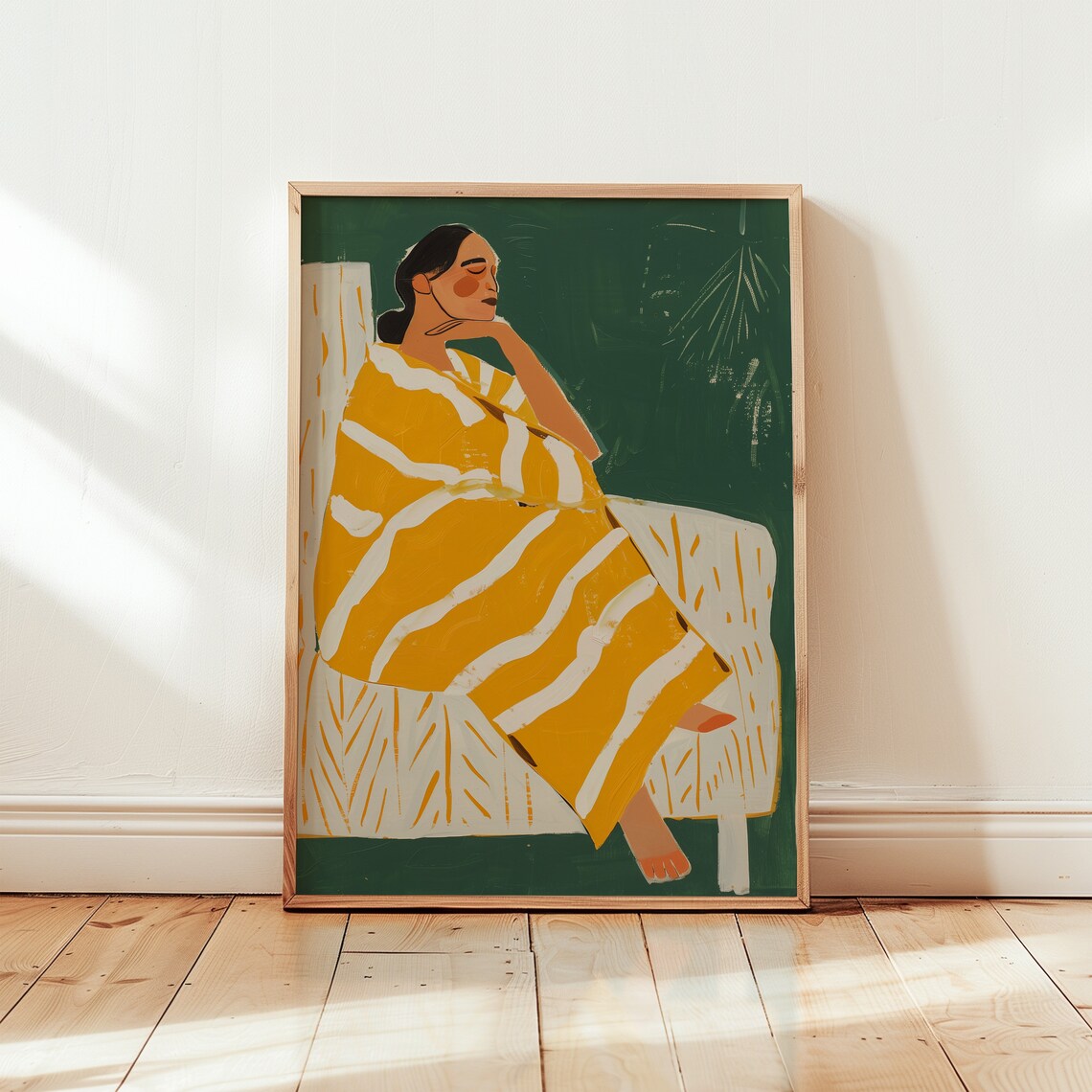 Abstract People Contemporary Living Room Art Print