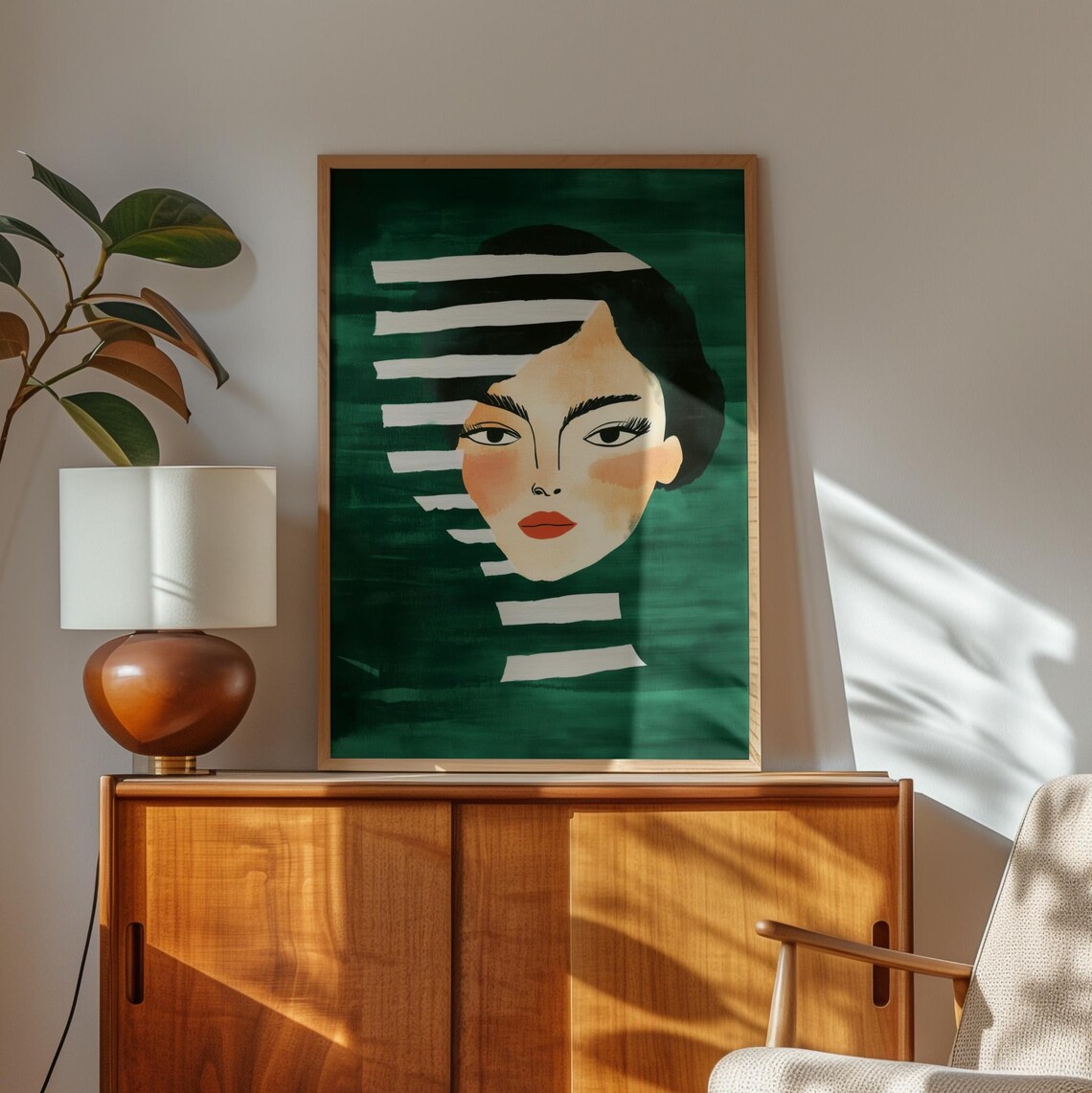 Abstract Portrait, Minimalist Face Illustration - Image 4