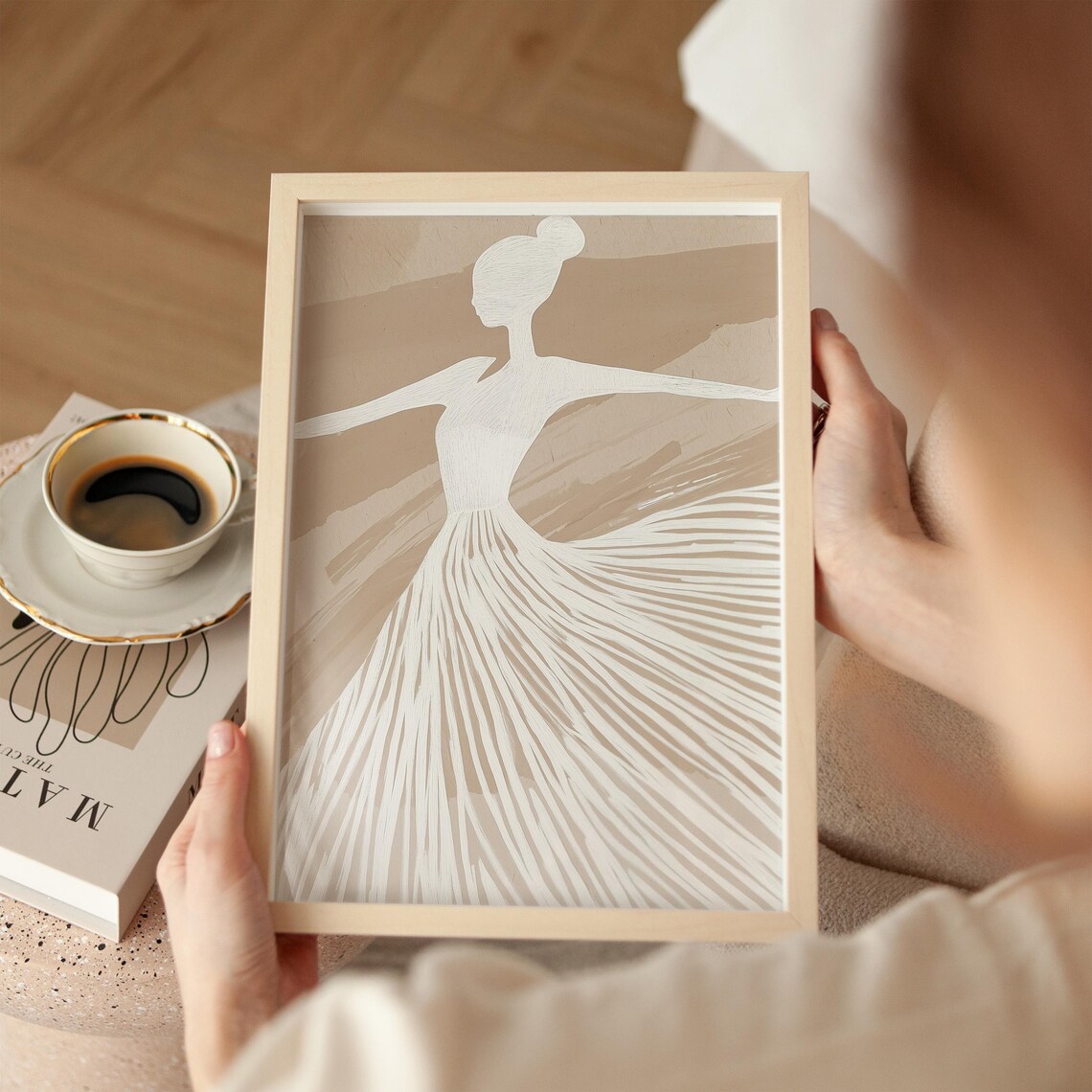 Elegant Ballerina Minimalist Dance Art Print
