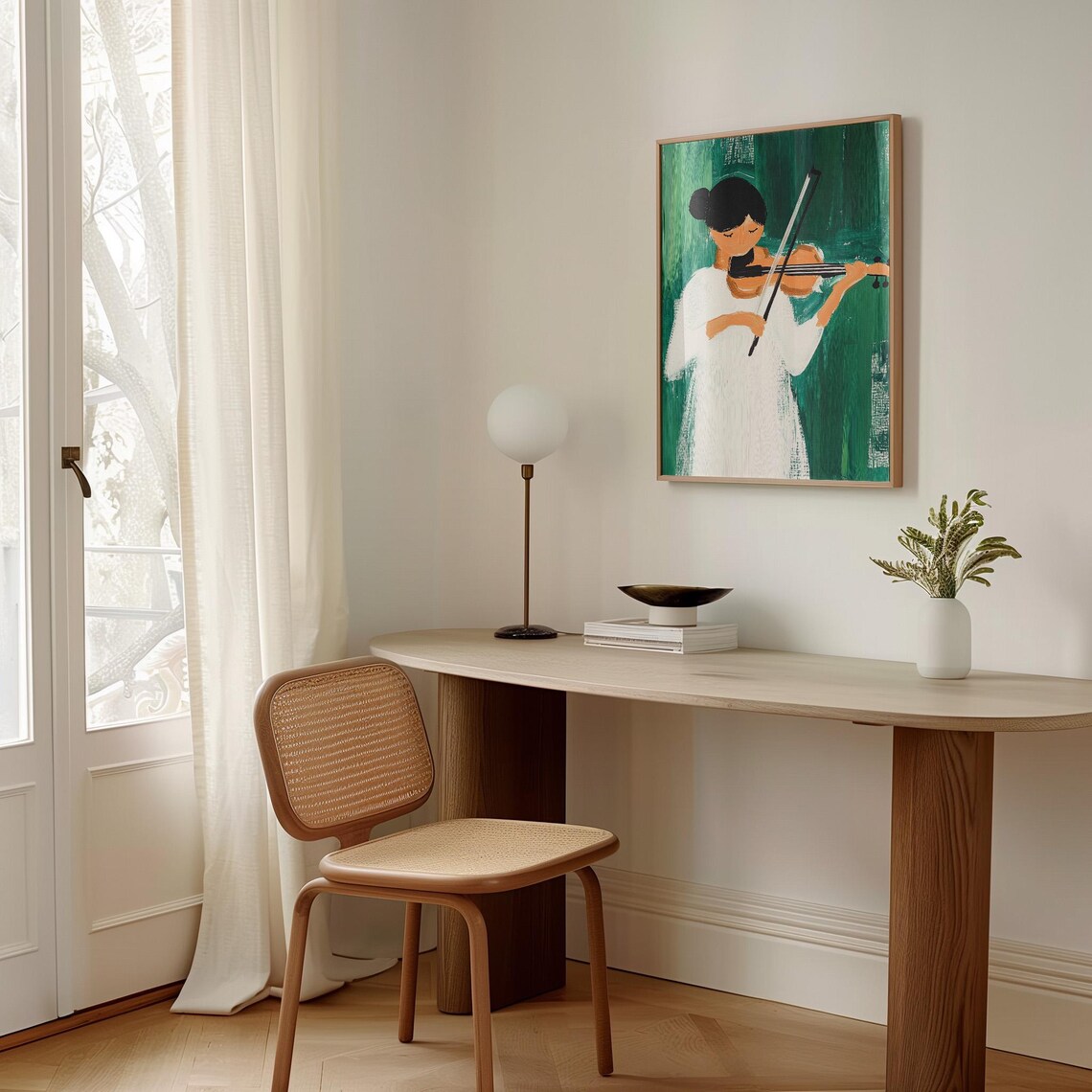 Violin Girl, Modern Music Portrait Print - Image 4