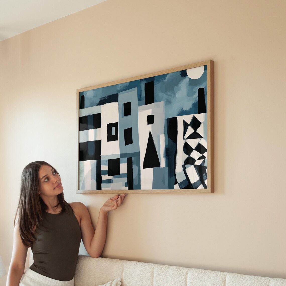 Modern Abstract Cityscape, Minimalist Urban Decor - Image 6