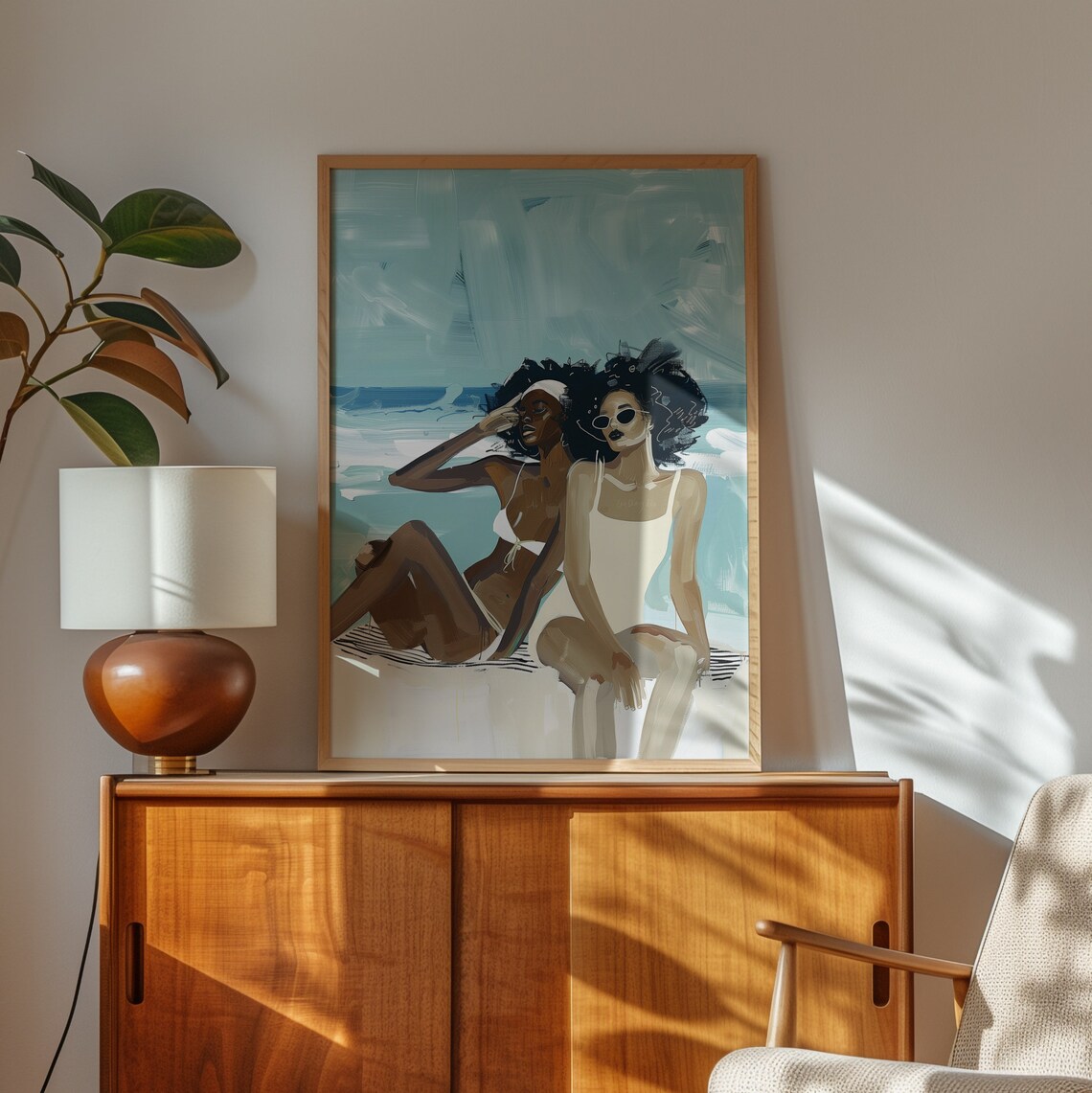 Black Women Female Body Abstract Living Room Poster - Image 2