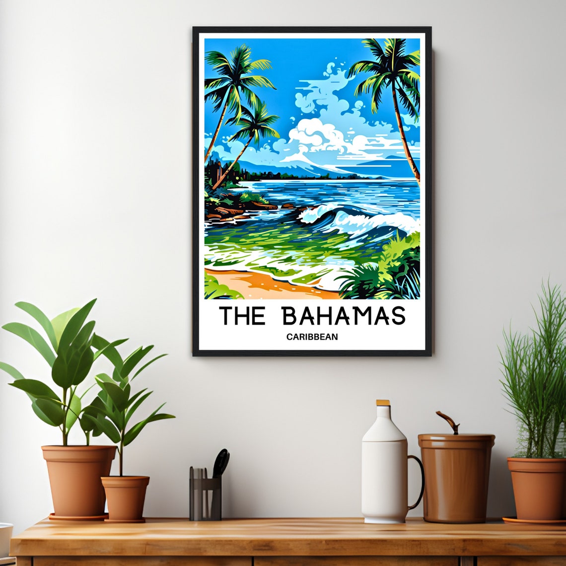 Bahamas Travel Poster Bahamas Travel Print The Bahamas Print Bahamas Art Print Bahamas Travel Gift Bahamas Wall Print Bahamas Art Gift - Image 3