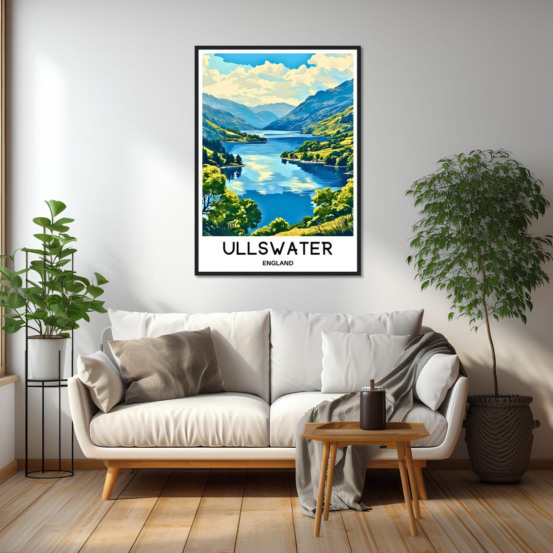 Ullswater England Lake District Mountain Scenery Travel Poster - Image 2
