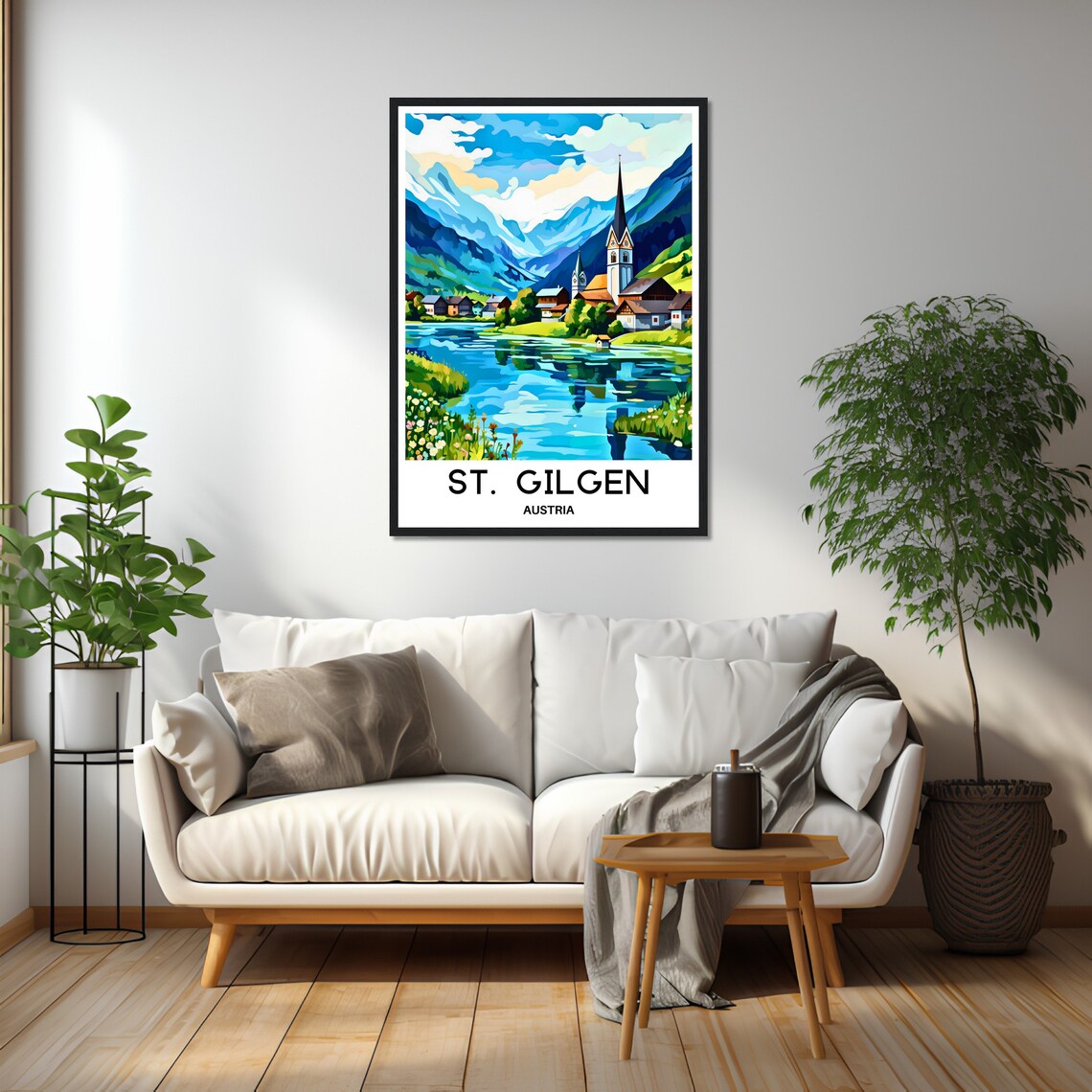 St Gilgen Travel Poster, Austria Wall Art Print - Image 2