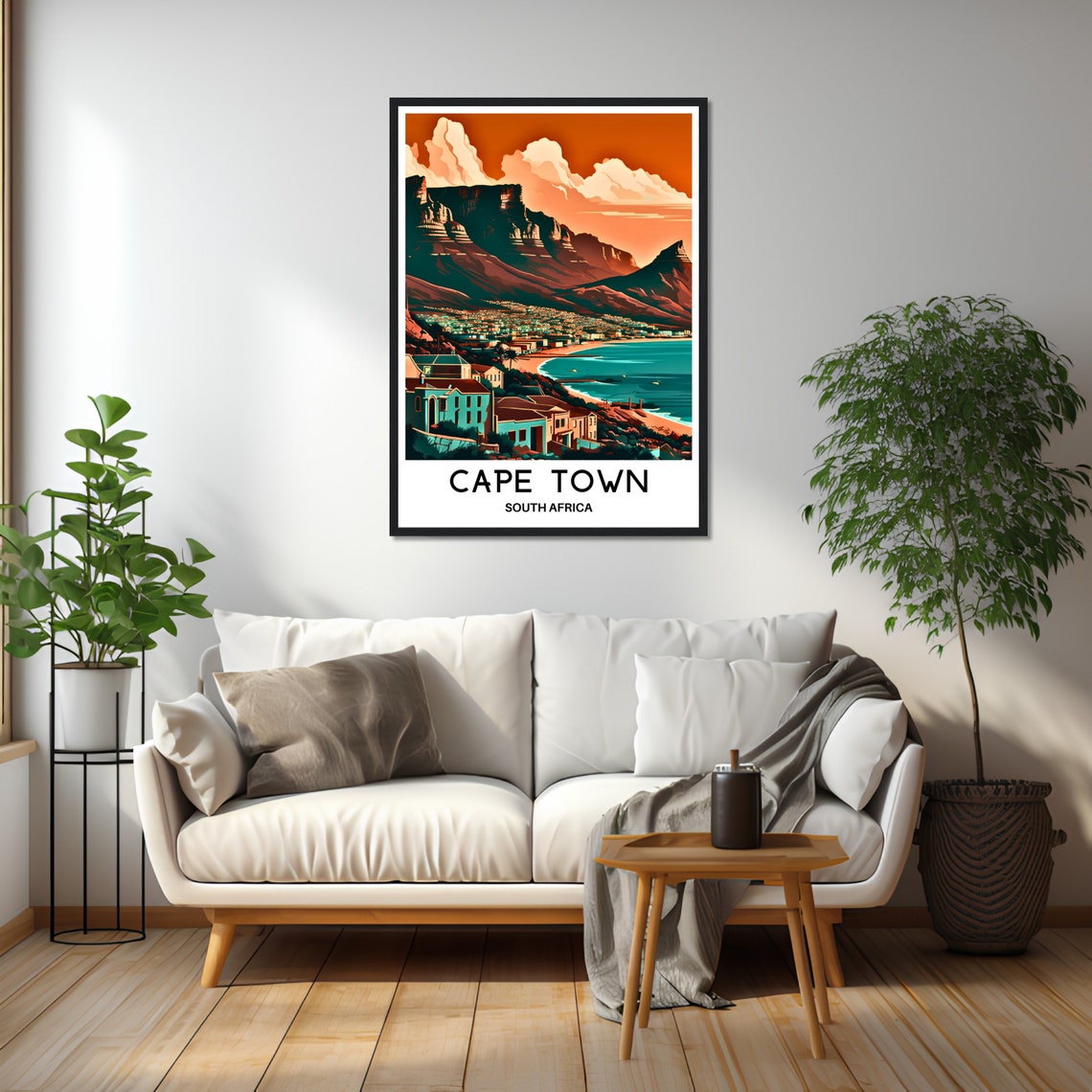 Cape Town Travel Poster Cape Town Travel Print Cape Town Art Print South Africa Travel Gift Cape Town South Africa Art Print Cape Town Gift - Image 3