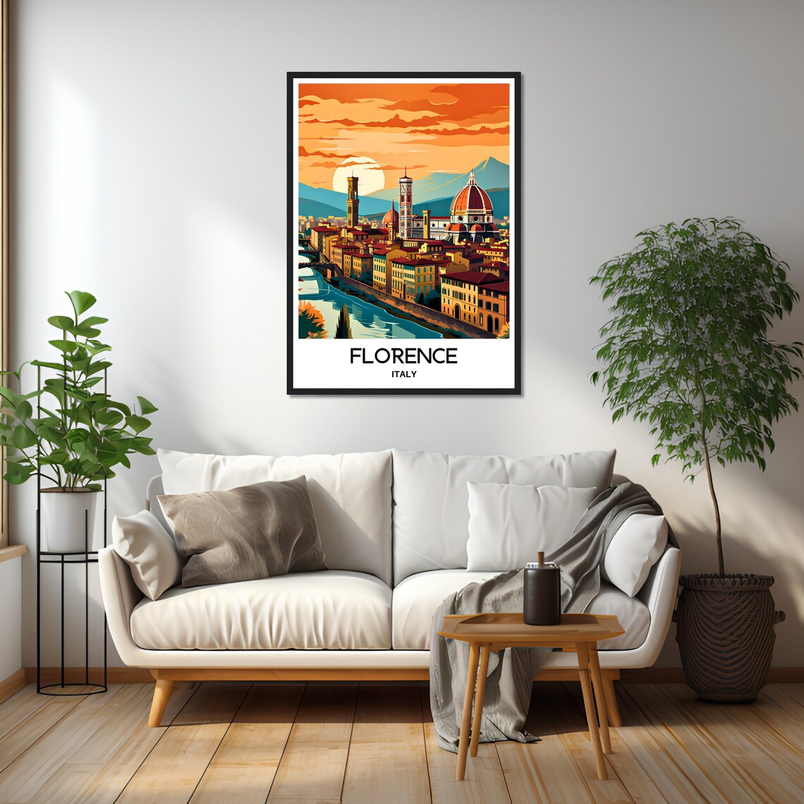 Florence Vintage Travel Poster, Italy Wall Art - Image 3