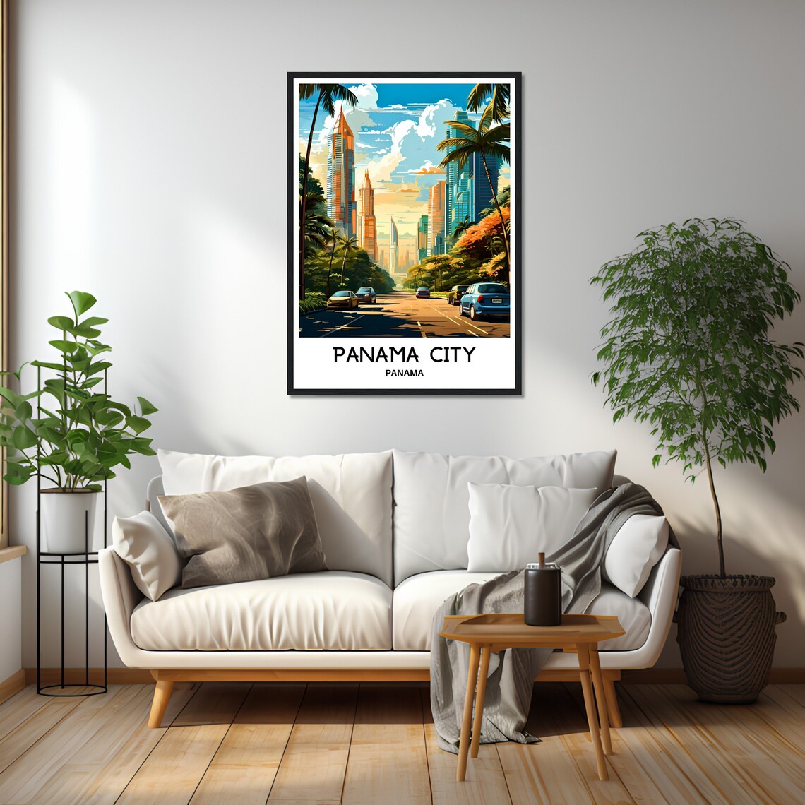 Panama City Travel Poster, Panamanian Cityscape - Image 2