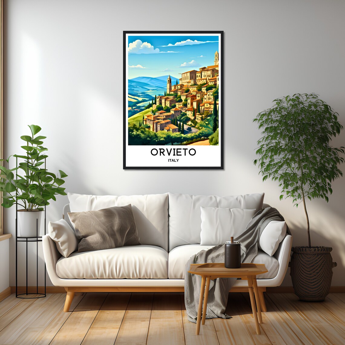 Orvieto Travel Print Orvieto Poster Italian Art Print Italy Lover Gift Wall Hanging Art Home Office Desk Decor Orvieto City Illustration - Image 2