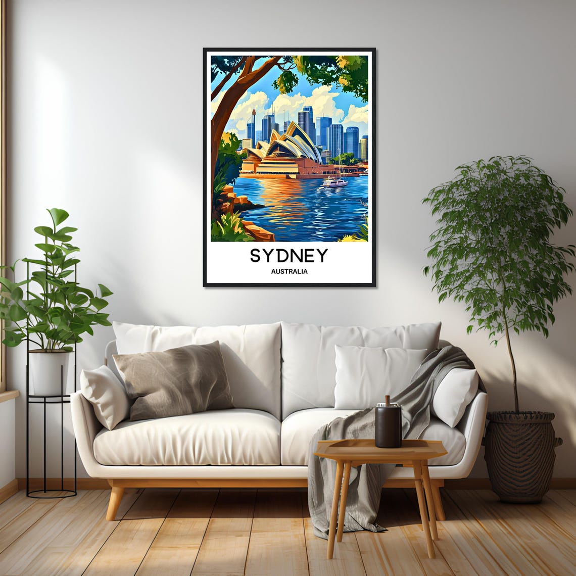 Sydney Opera House Daytime Harbor Skyline City Scenic View Poster - Image 2