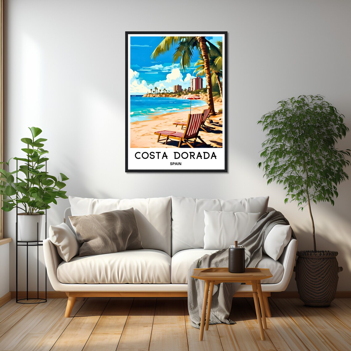 Costa Dorada Travel Poster, Spanish Art Print - Image 2