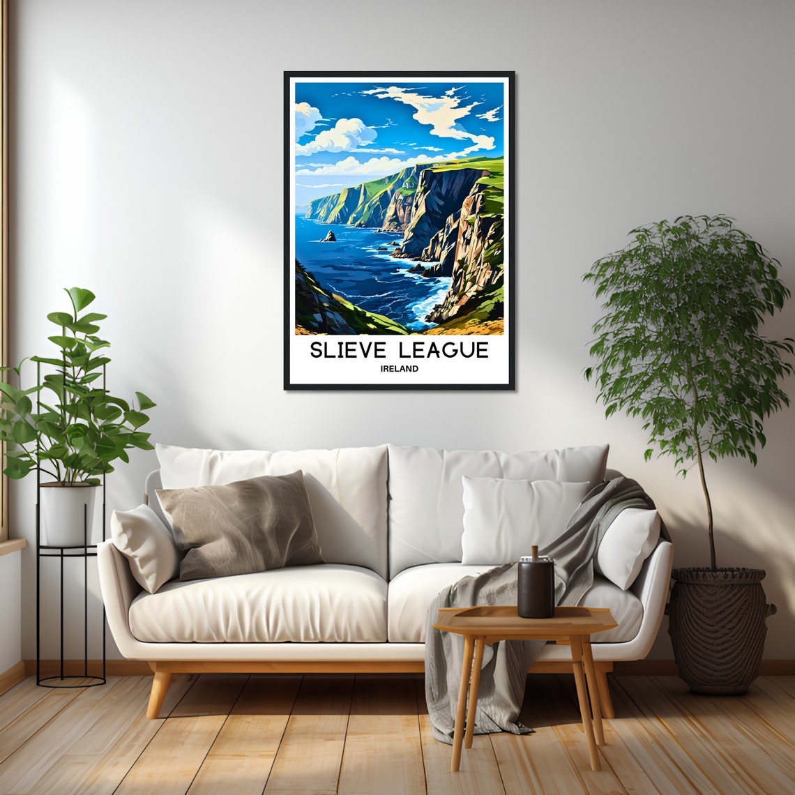 Slieve League Sea Cliffs Dramatic Coastline Ireland Travel Poster - Image 2