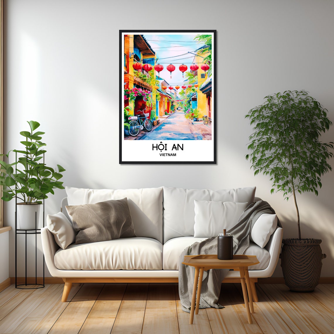 Hoi An Watercolor Print Hoi An Travel Poster Vietnamese Art Print Vietnam Lover Gift Hoi An Watercolour Painting Illustration - Image 2