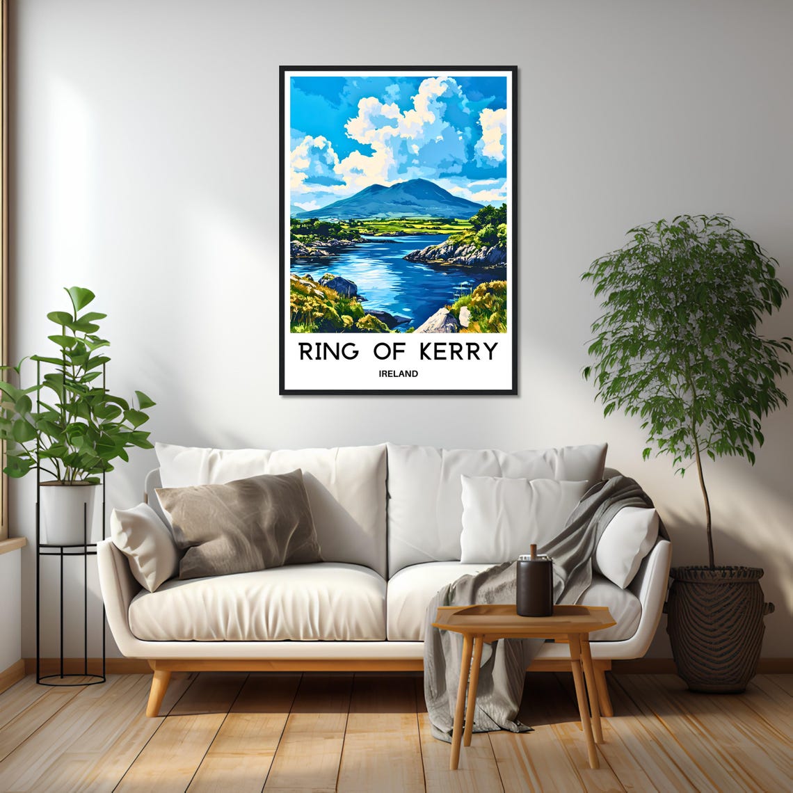 Ring of Kerry Ireland Serene Lake Mountain Scenic Landscape Poster - Image 2