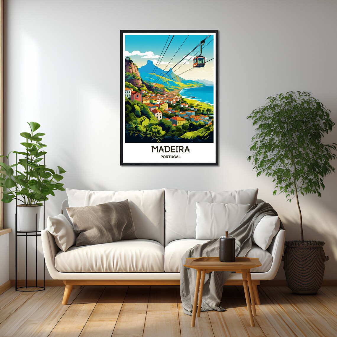 Madeira Travel Poster, Portuguese Home Office Decor - Image 2