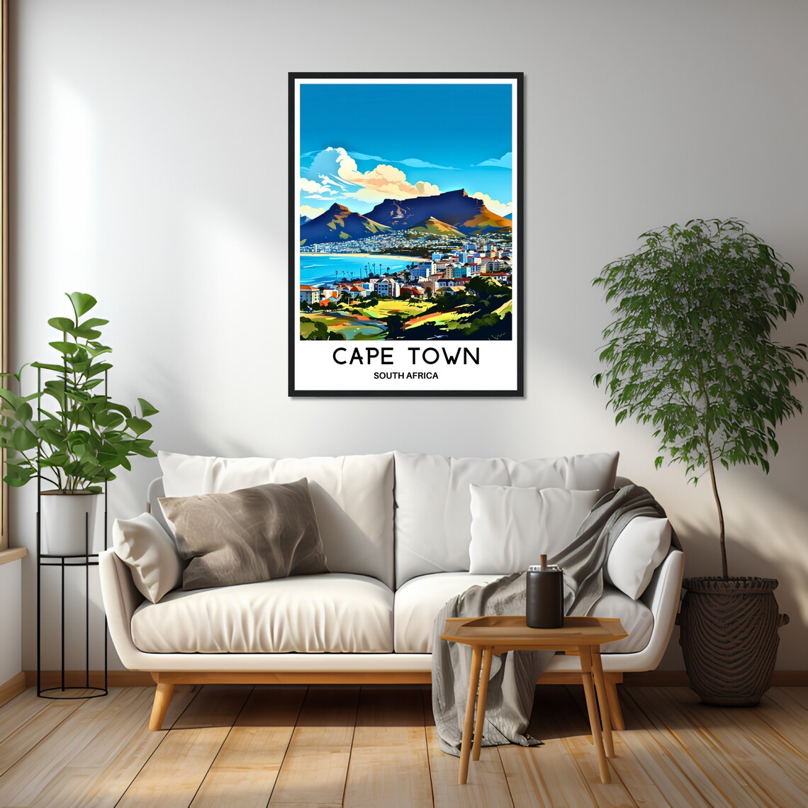 Cape Town South Africa Travel Gift Art Print - Image 2