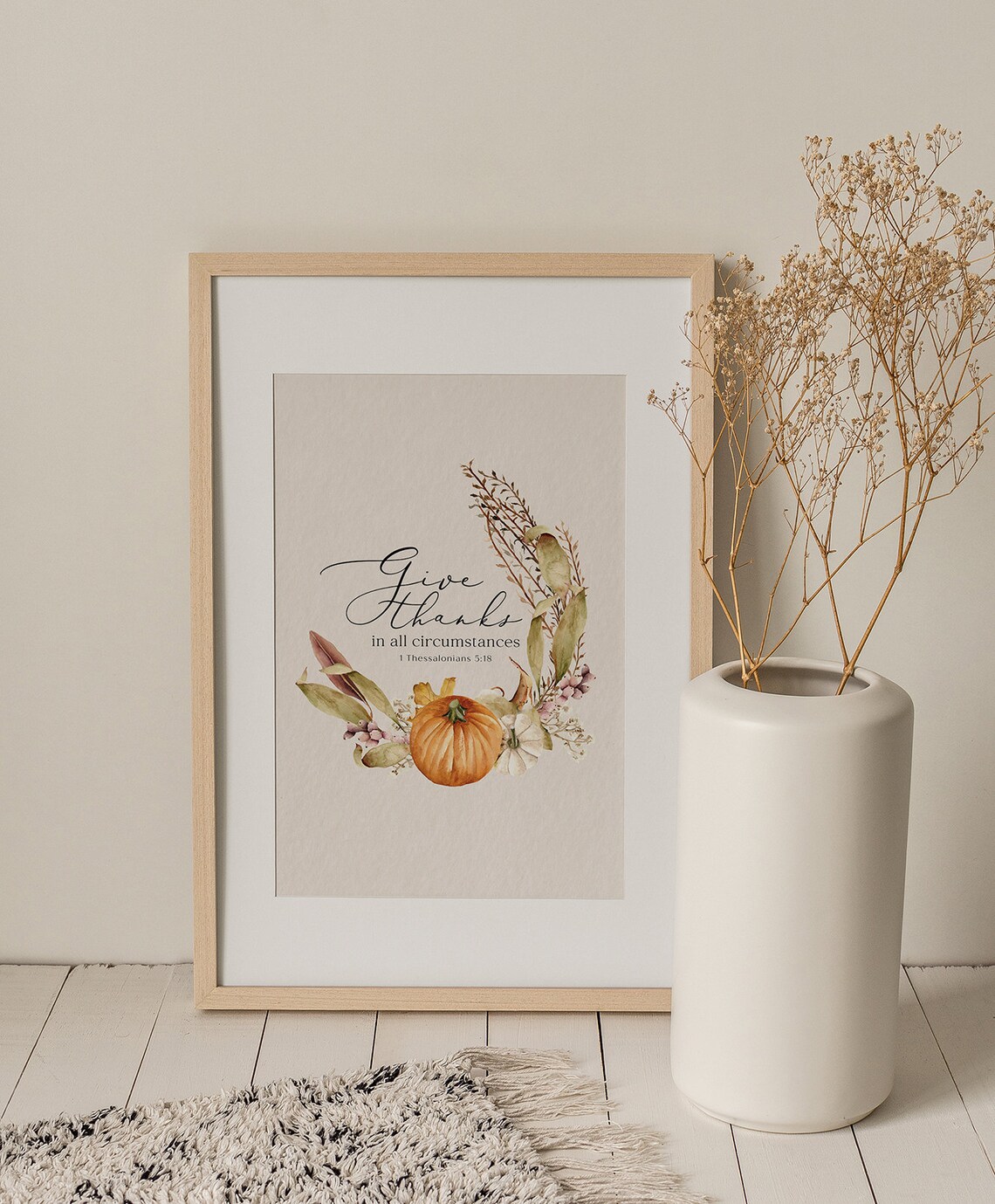 Give Thanks in All Circumstances 1 Thessalonians 5:18 Poster - Image 2