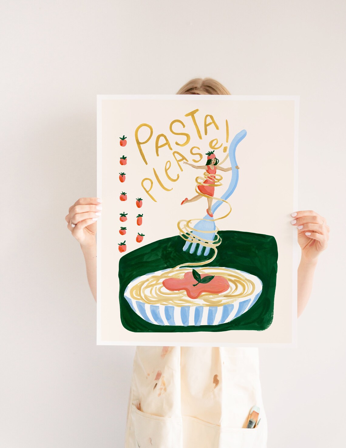 Pasta Poster Print, Modern Retro Kitchen Decor - Image 3
