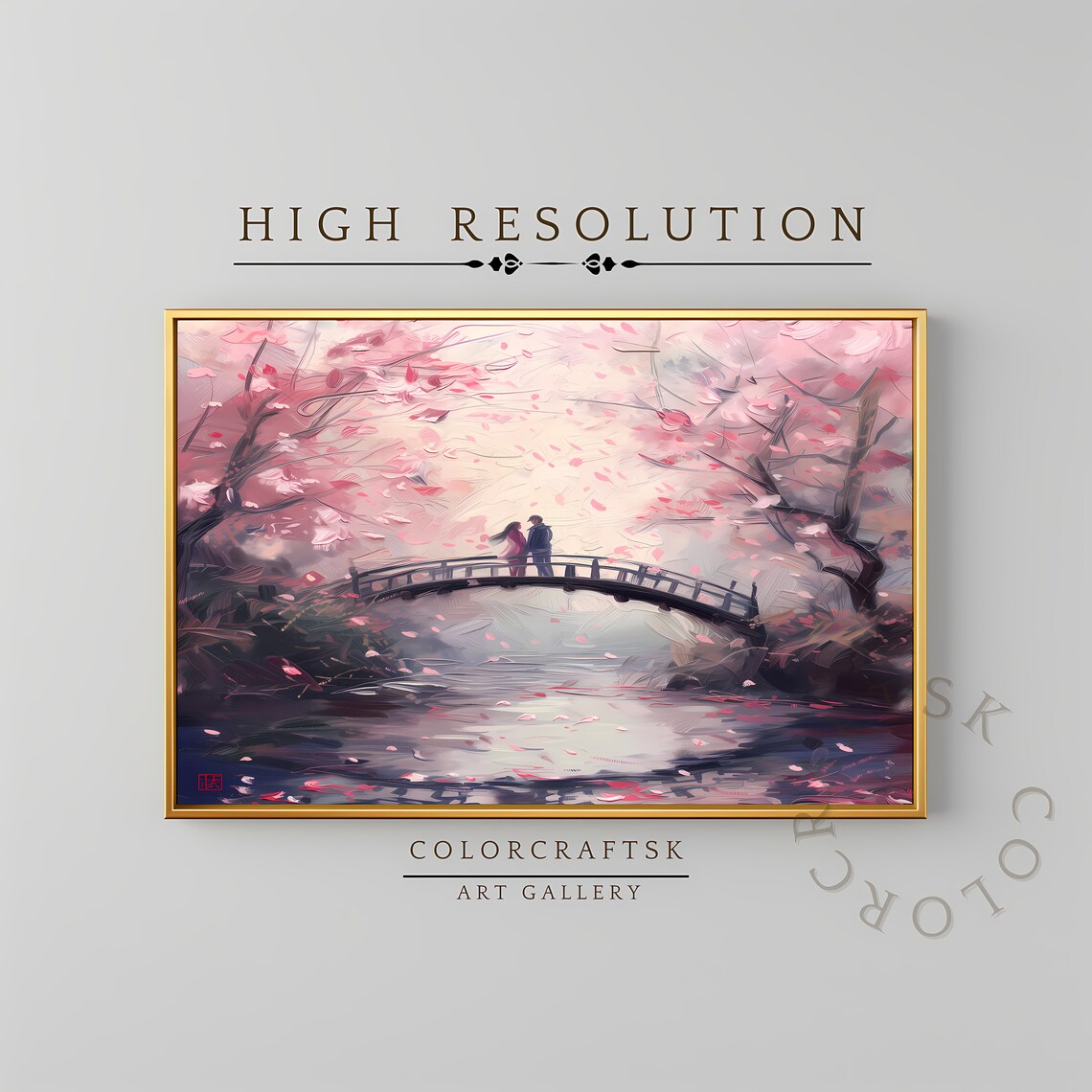 Valentines Day Romantic Painting, Home Decor