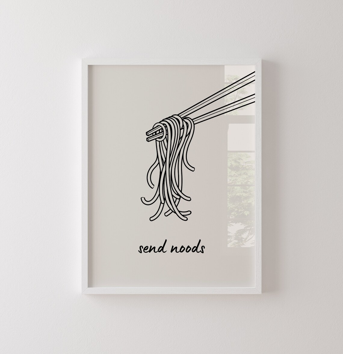 Noodles Minimalist Kitchen Art Print, Cute Food - Image 7