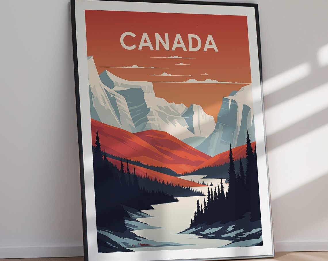 Canada Travel Poster Art Print, Holiday Gift - Image 2