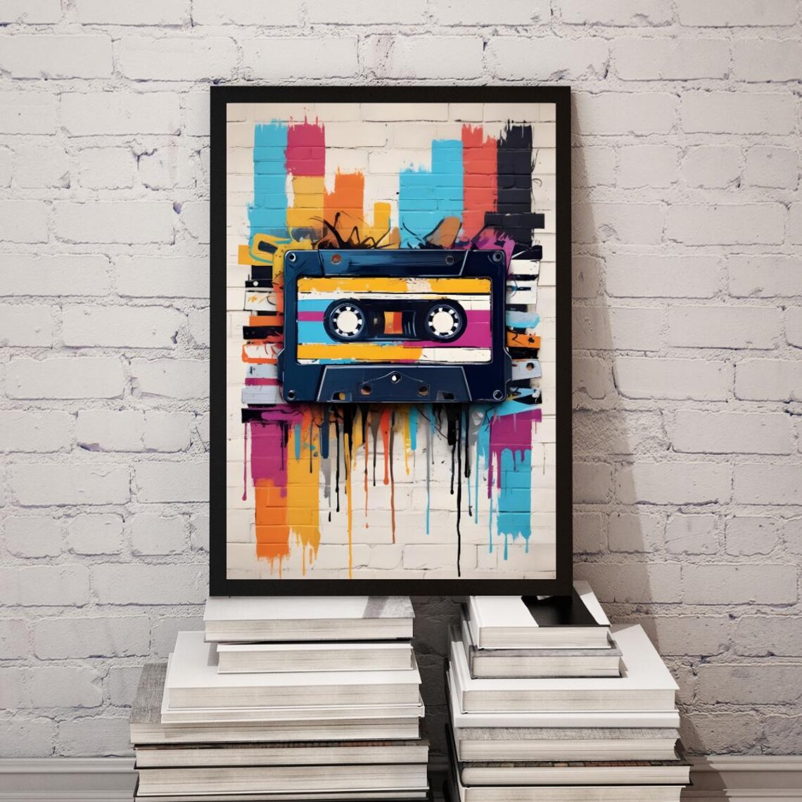 Vintage Retro Cassette Tape Poster, Music Lover - Image 5