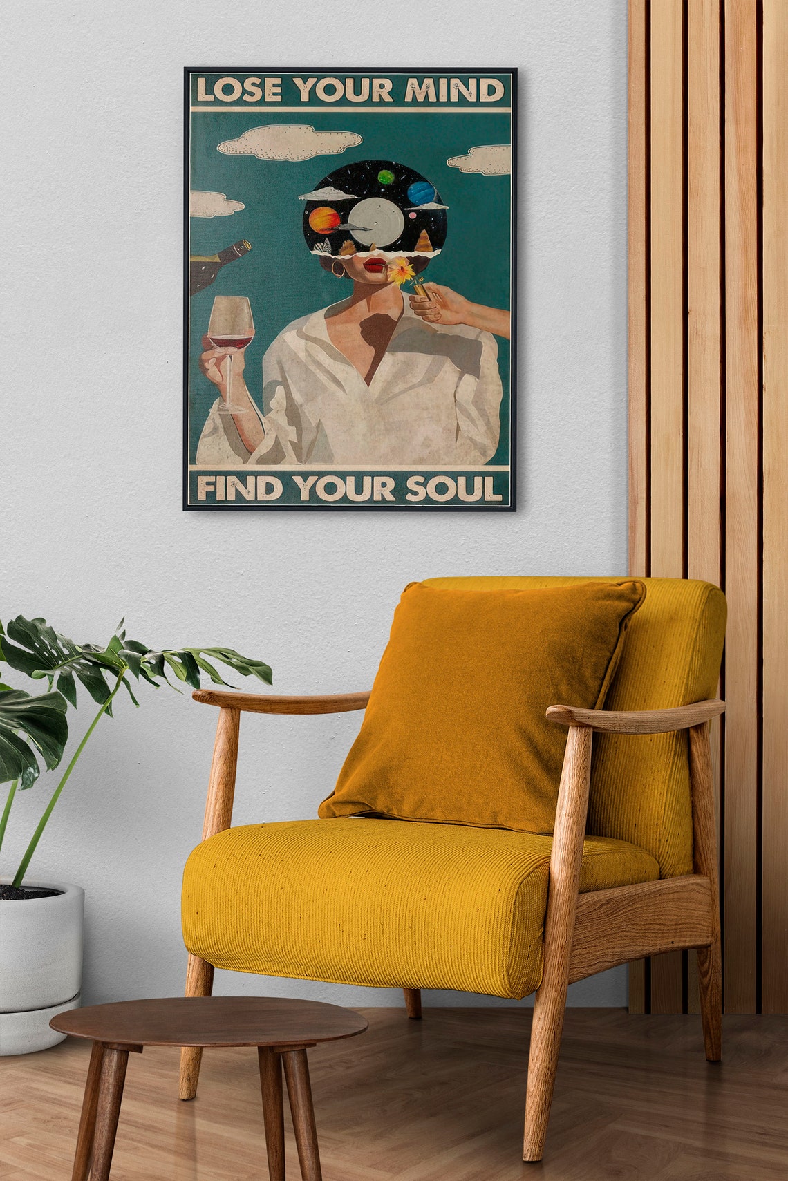 Lose Your Mind Find Your Soul Surreal Cosmic Dream Art Poster - Image 4