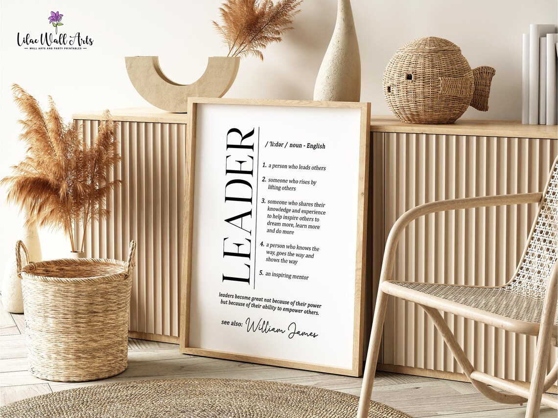 Leader Definition Leadership Wall Art Poster - Image 2