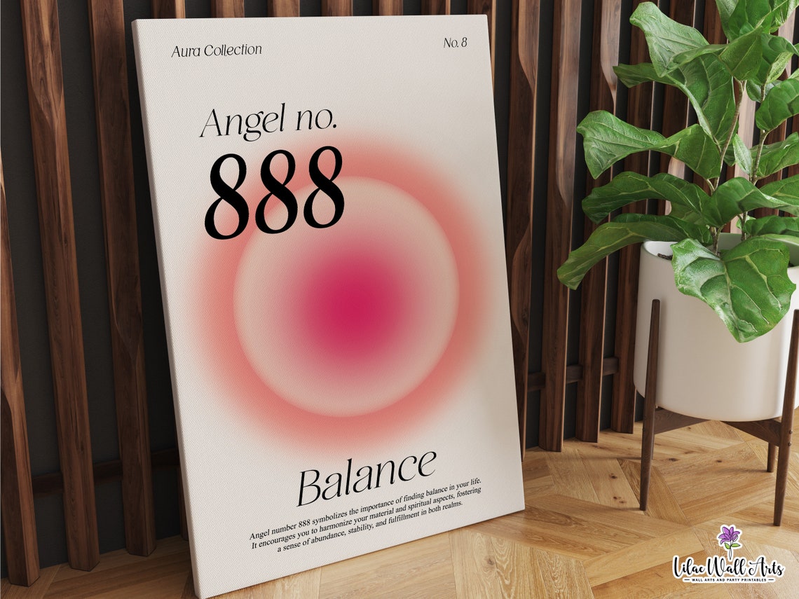 888 Angel Number 888 Angel Number Poster 888 Poster 888 Print 888 Art Print 888 Wall Art 888 Dcor 888 Angel Number Wall Art - Image 5