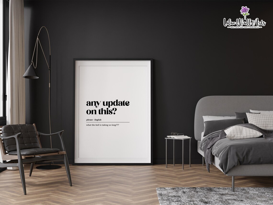 Any Update on This Funny Office Dictionary Definition Wall Art - Image 2
