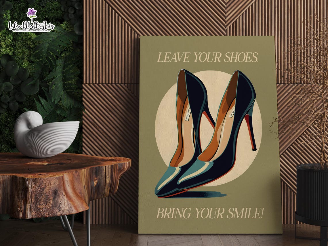 No Shoes Please Sign Quirky Housewarming Gifts Trendy Retro Wall Art Mens Apartment Entrance Sign Mudroom No Shoes Sign No Shoes In House