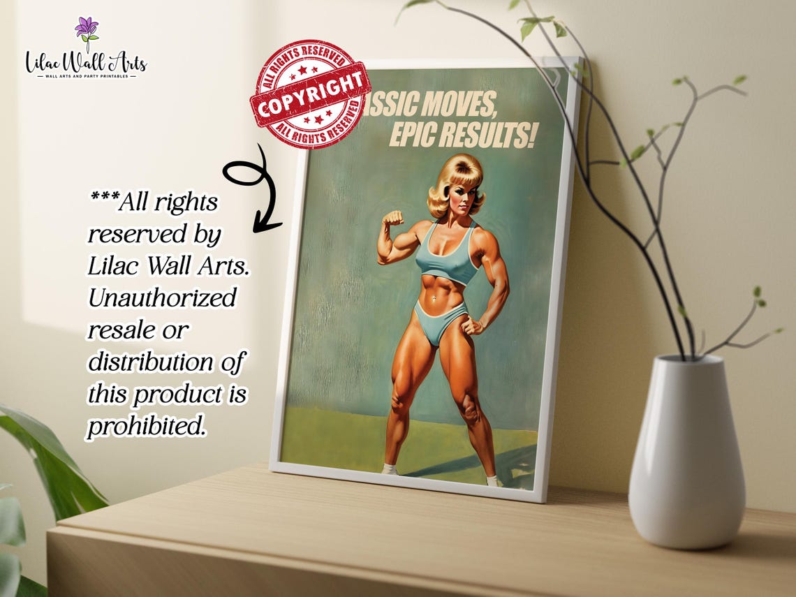 Gym Gift Gym Dcor For Home Gym Art Work Female Bodybuilding Workout Print Fitness Fitness Motivation Gym Posters Gym Girl - Image 3