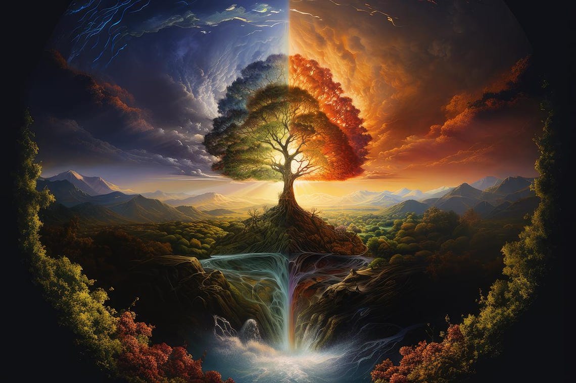 Tree Of Life Spiritual Mystical Art