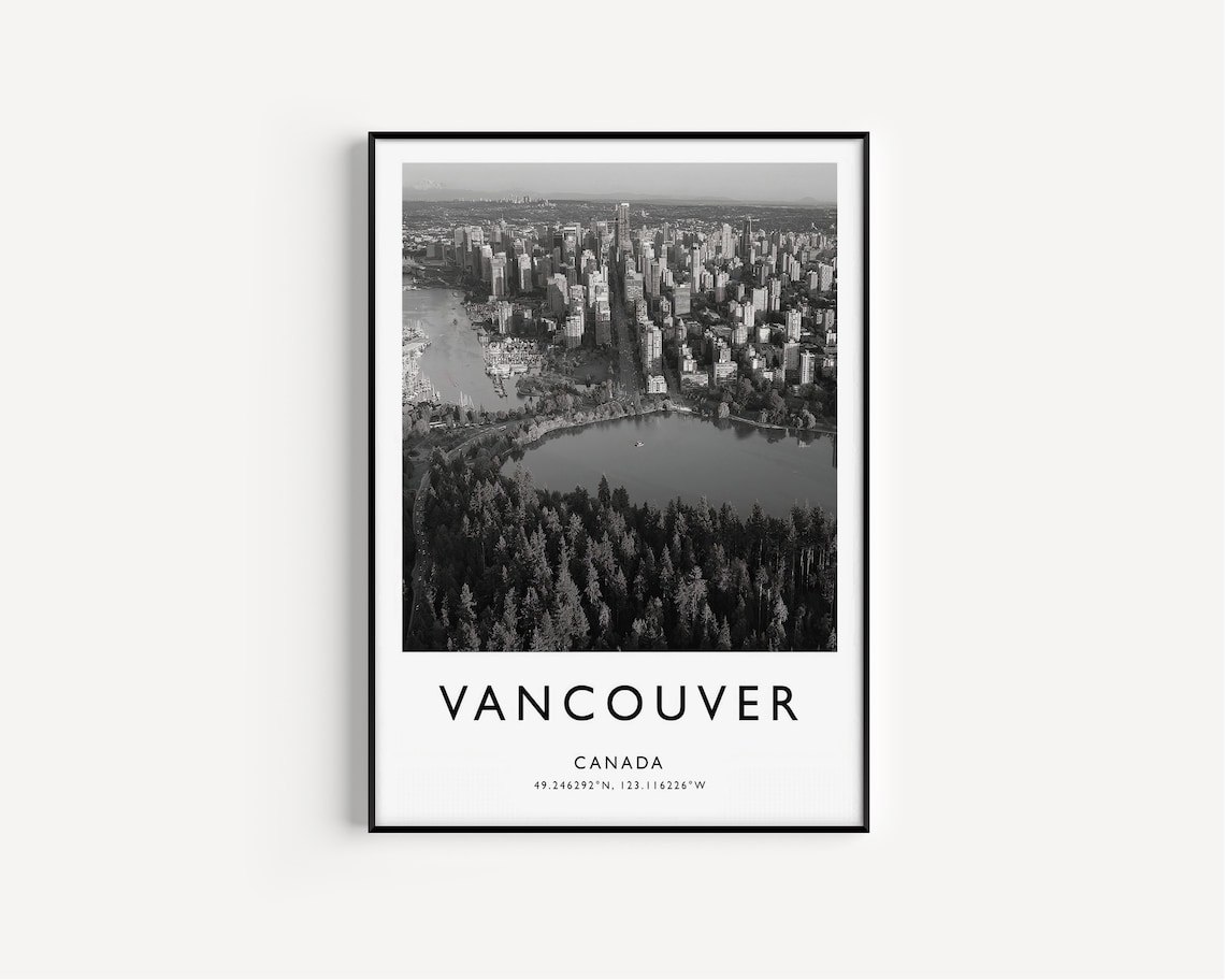 Vancouver Travel Poster, Canada Travel Art - Image 2