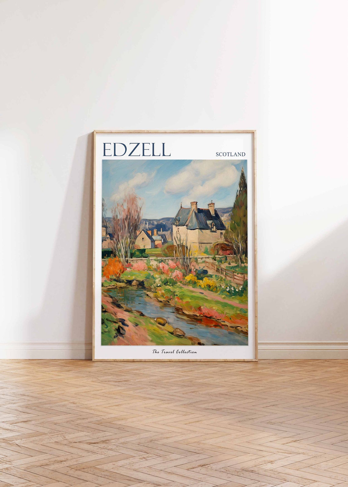 Edzell Poster Edzell Travel Print Scotland Travel Poster Scottish Decor Tropical Decor Sea Print Edzell Gift Edzell Travel Poster - Image 2