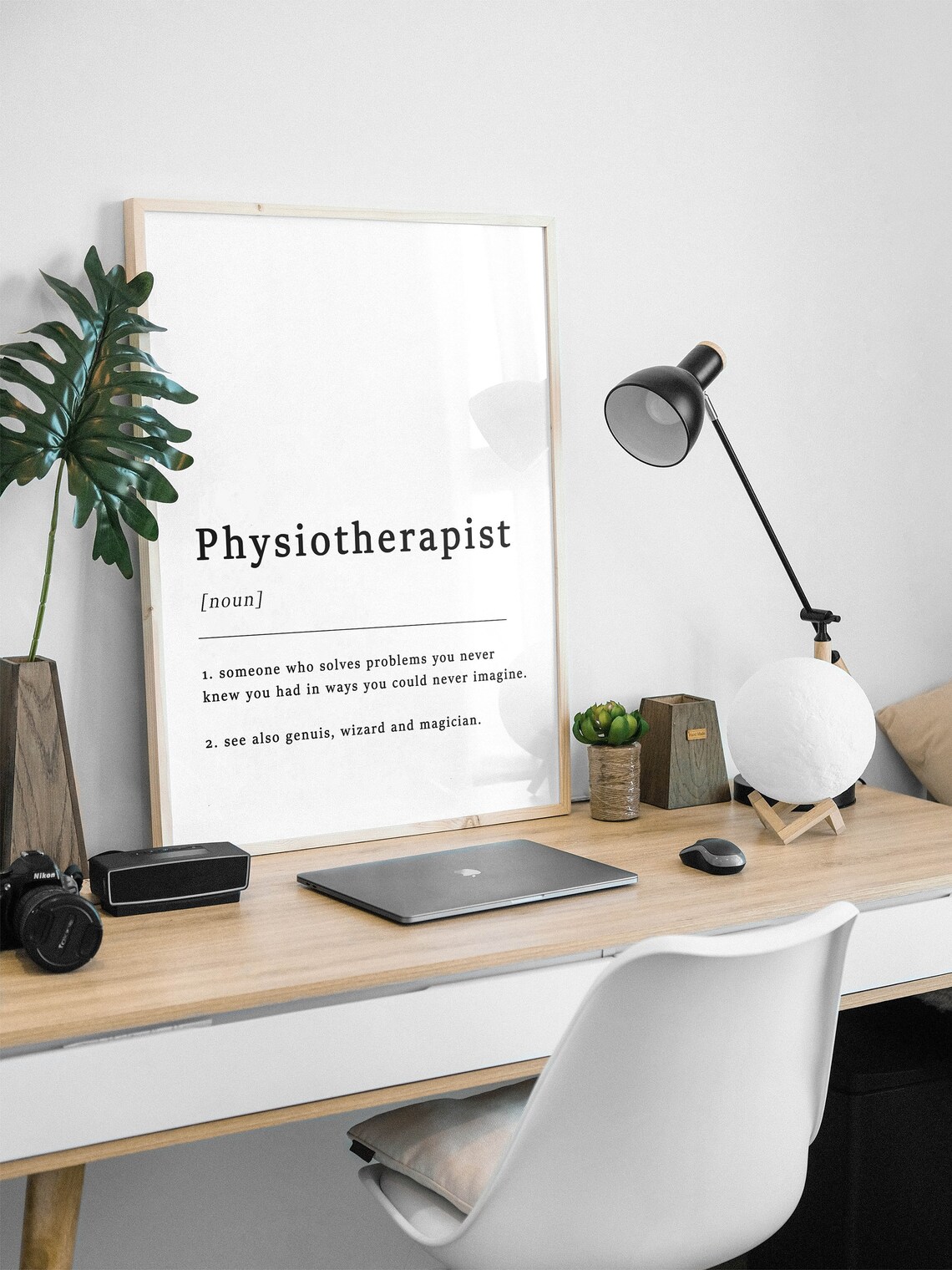 Definition Of Physiotherapist Quote Poster Print - Image 2