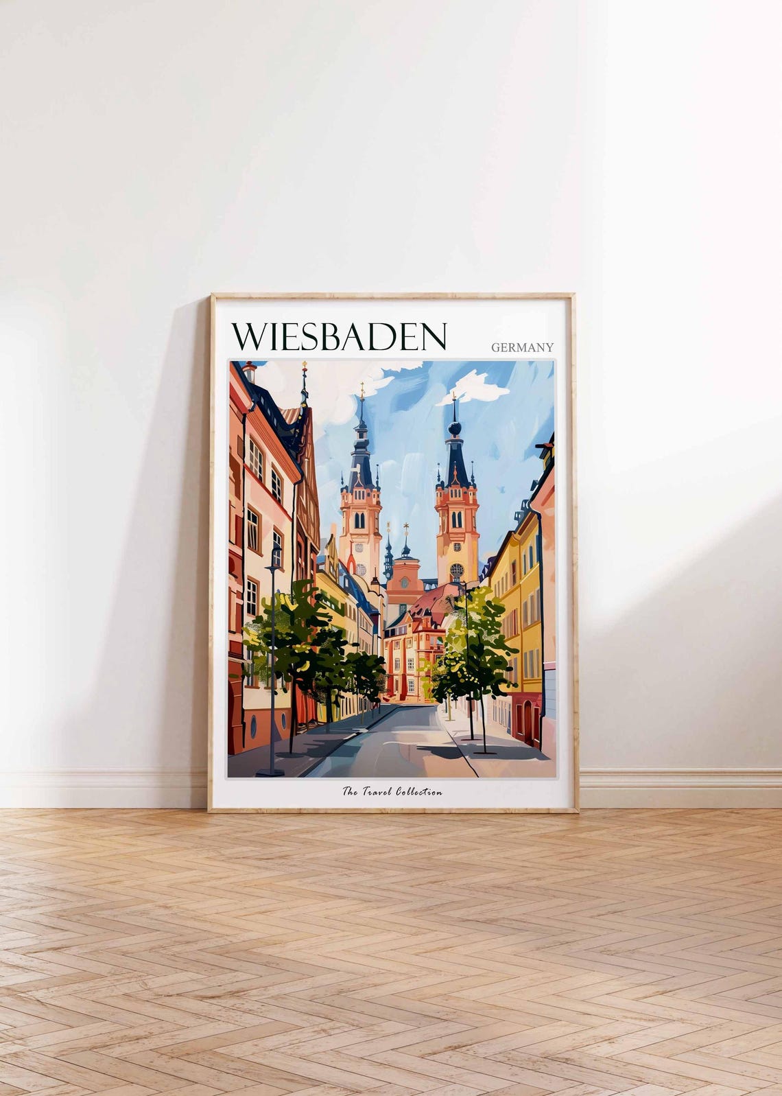 Wiesbaden Poster Germany Travel Print German Decor Europe Travel Poster European Wall Art Wiesbaden Gift Wiesbaden Travel Poster - Image 2