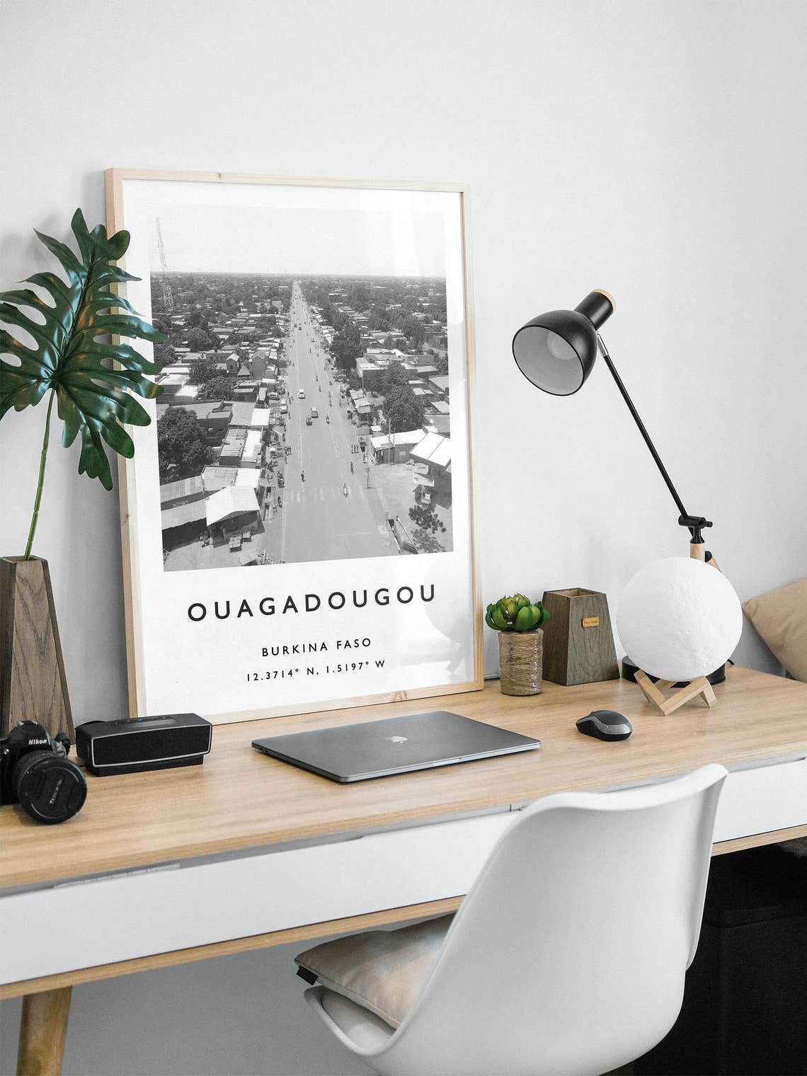 Ouagadougou Travel Print Ouagadougou Travel Poster African Travel Poster Burkina Faso Travel Art Print African Wall Art African Print - Image 2