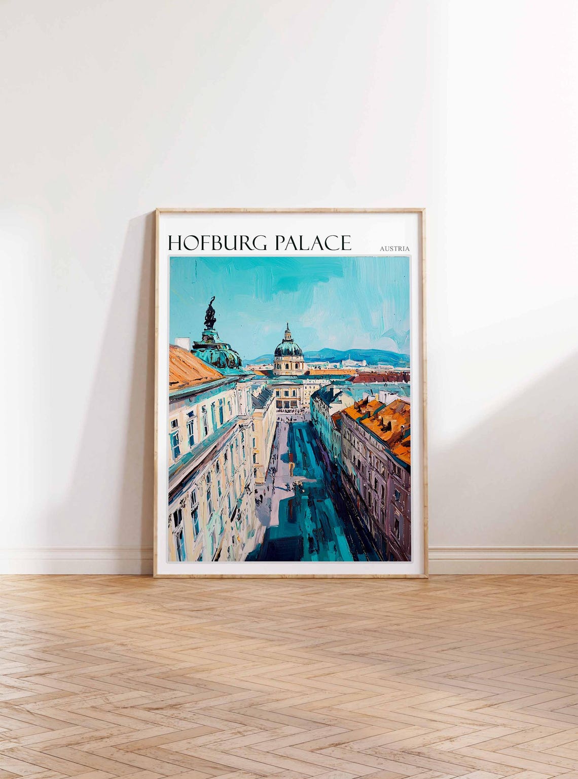 Hofburg Palace Poster Austria Travel Print Austrian Decor Europe Travel Poster European Wall Art Hofburg Palace Travel Poster - Image 3