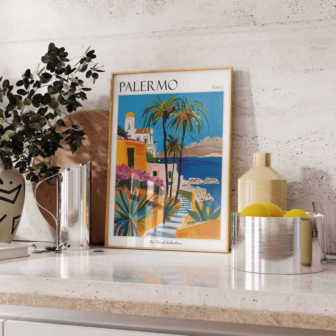 Palermo Poster Italian Travel Print Palermo Travel Art Palermo Wall Art Italian Travel Palermo Home Decor Palermo Travel Gift - Image 3