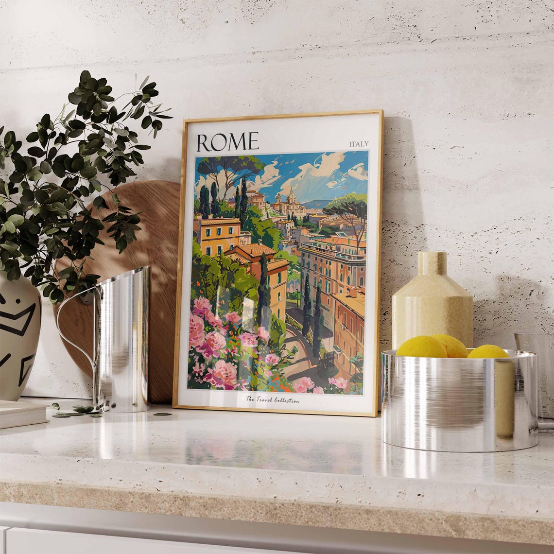 Rome Poster Italian Travel Print Rome Travel Art Rome Wall Art Italian Travel Rome Home Decor Rome Travel Gift - Image 3