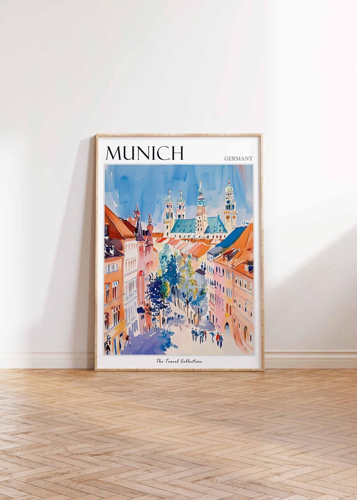 Munich Poster Germany Travel Print German Decor Europe Travel Poster European Wall Art City Print Munich Gift Munich Travel Poster - Image 2