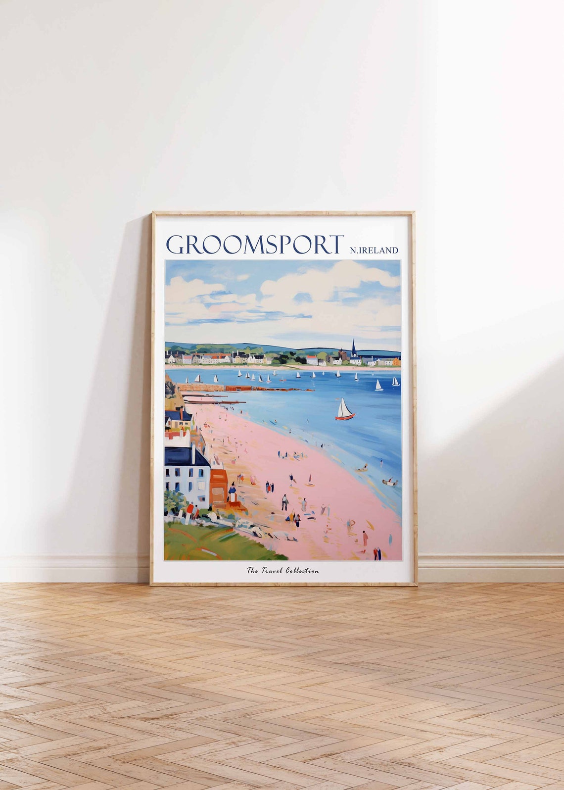 Groomsport Poster Groomsport Travel Print Northern Ireland Travel Poster Irish Decor Tropical Decor Sea Print Groomsport Travel Poster - Image 2